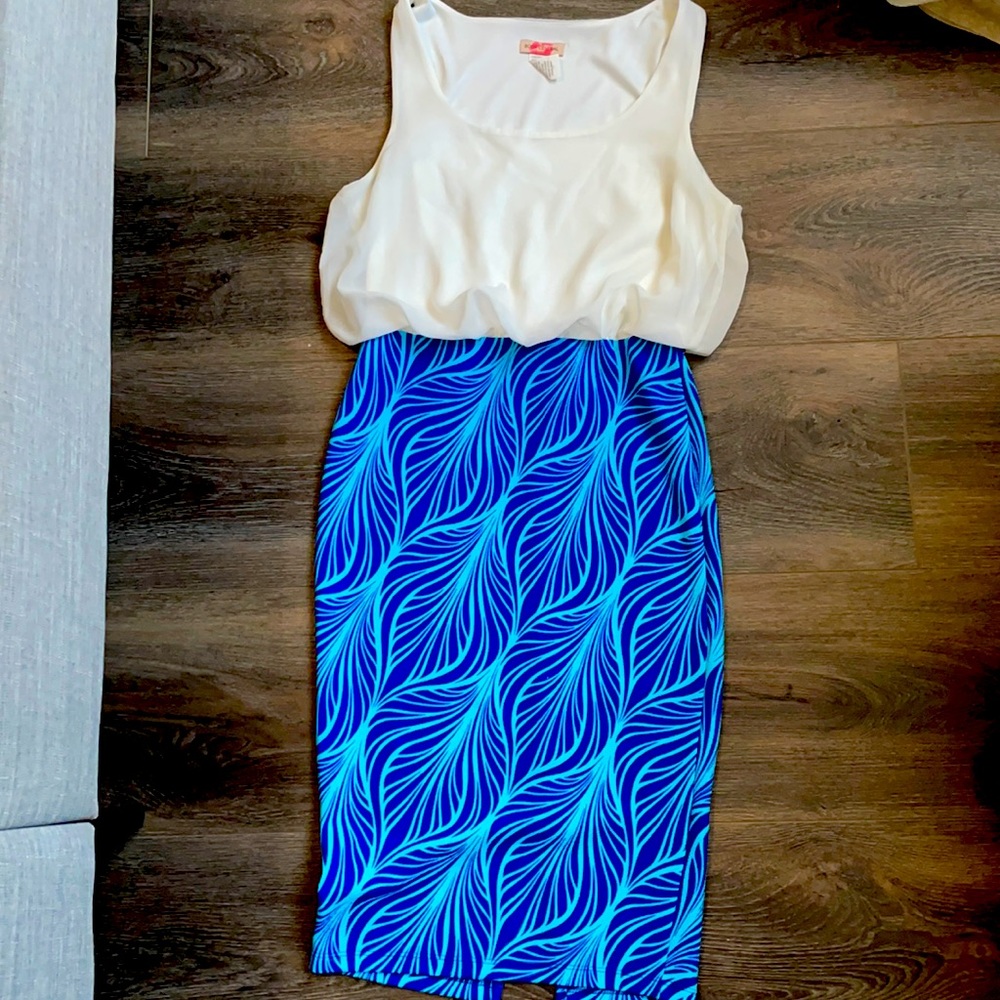Dress- size M, stretch fit on the bottom